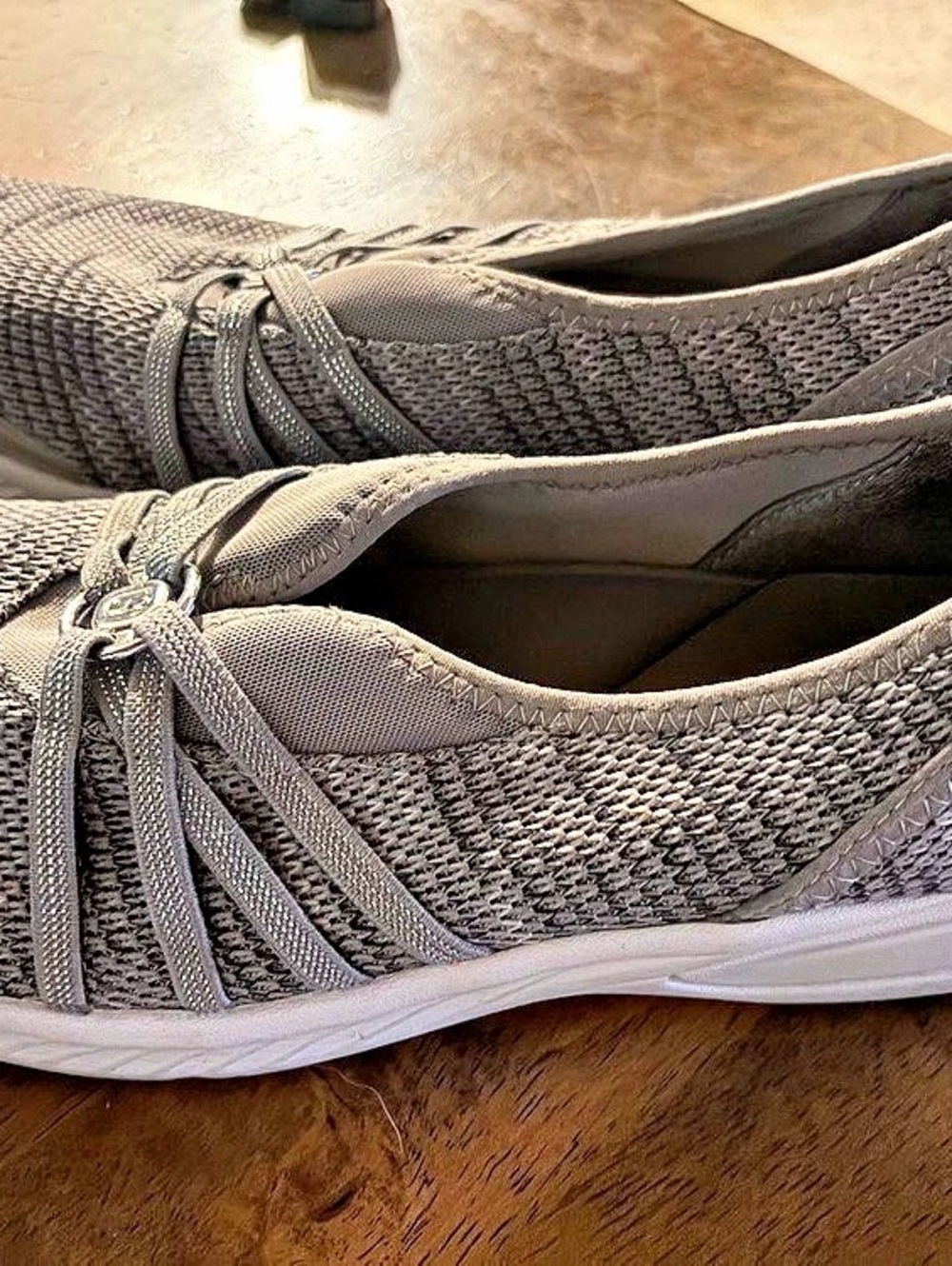 Bzees Gray Slip-On Sneakers
